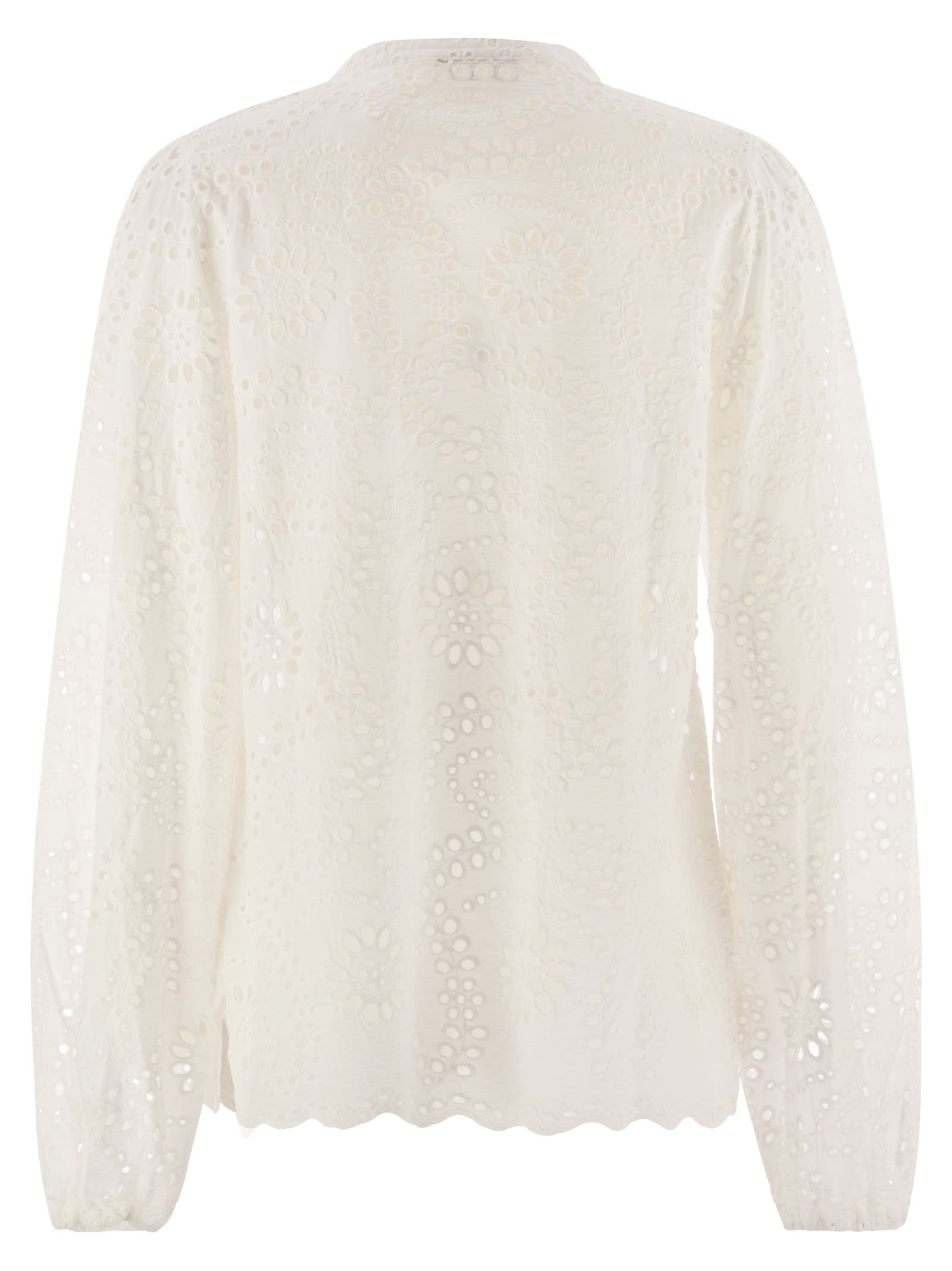 Shop Mc2 Saint Barth Harper - Shirt With Mandarin Collar