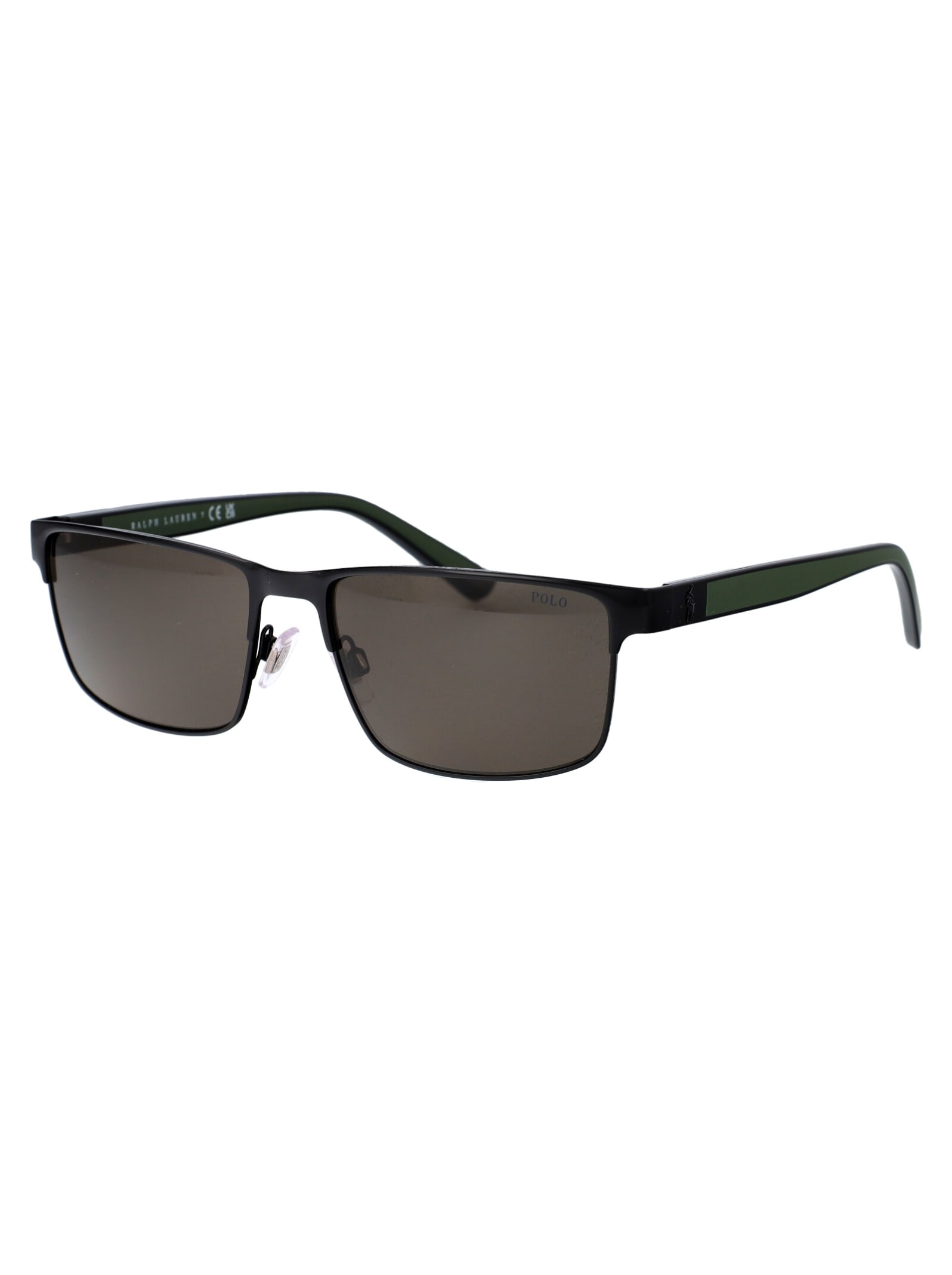 Polo Ralph Lauren 0ph3155 Sunglasses In 9258/3 Shiny Black
