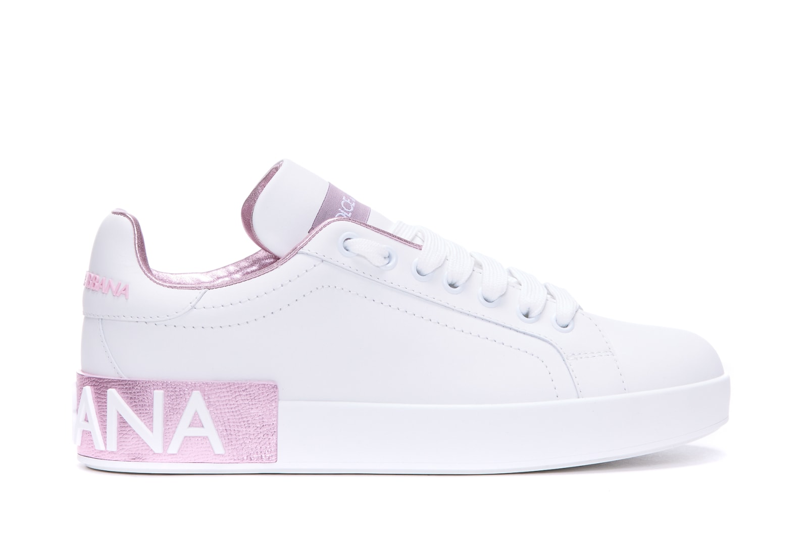 Shop Dolce & Gabbana Portofino Sneakers In Bianco