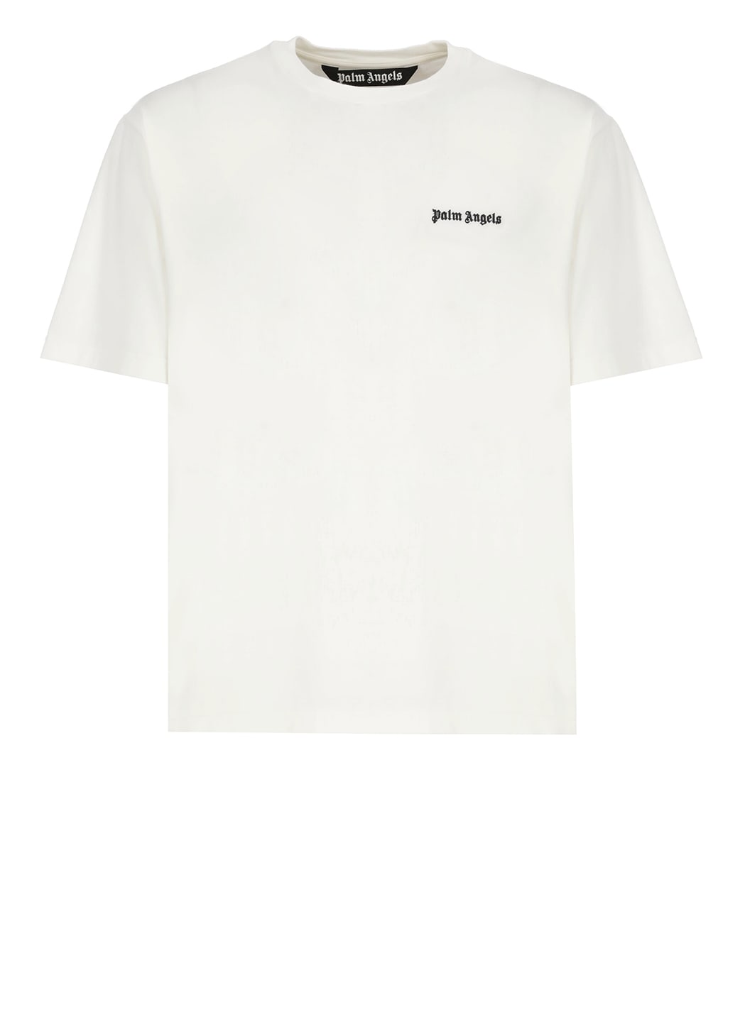 Shop Palm Angels Classic Logo T-shirt In Ivory