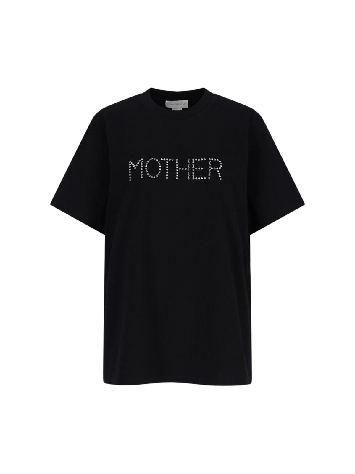 Stella Mccartney Crew Neck Studded Lettering Top