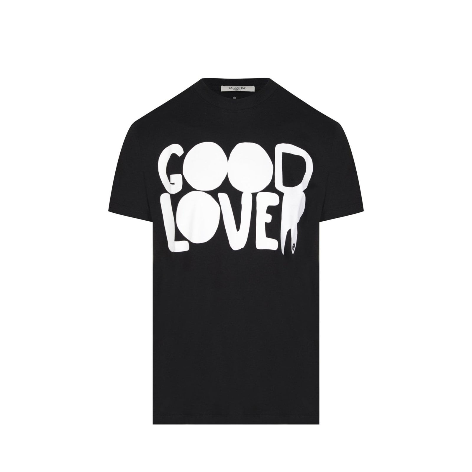 Valentino Good Lover T-shirt In Black