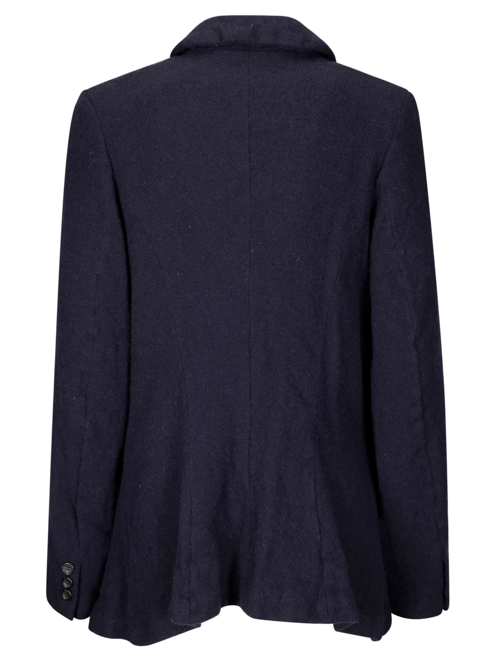 Shop Comme Des Garçons Comme Des Garçons Ladies Jacket In Navy