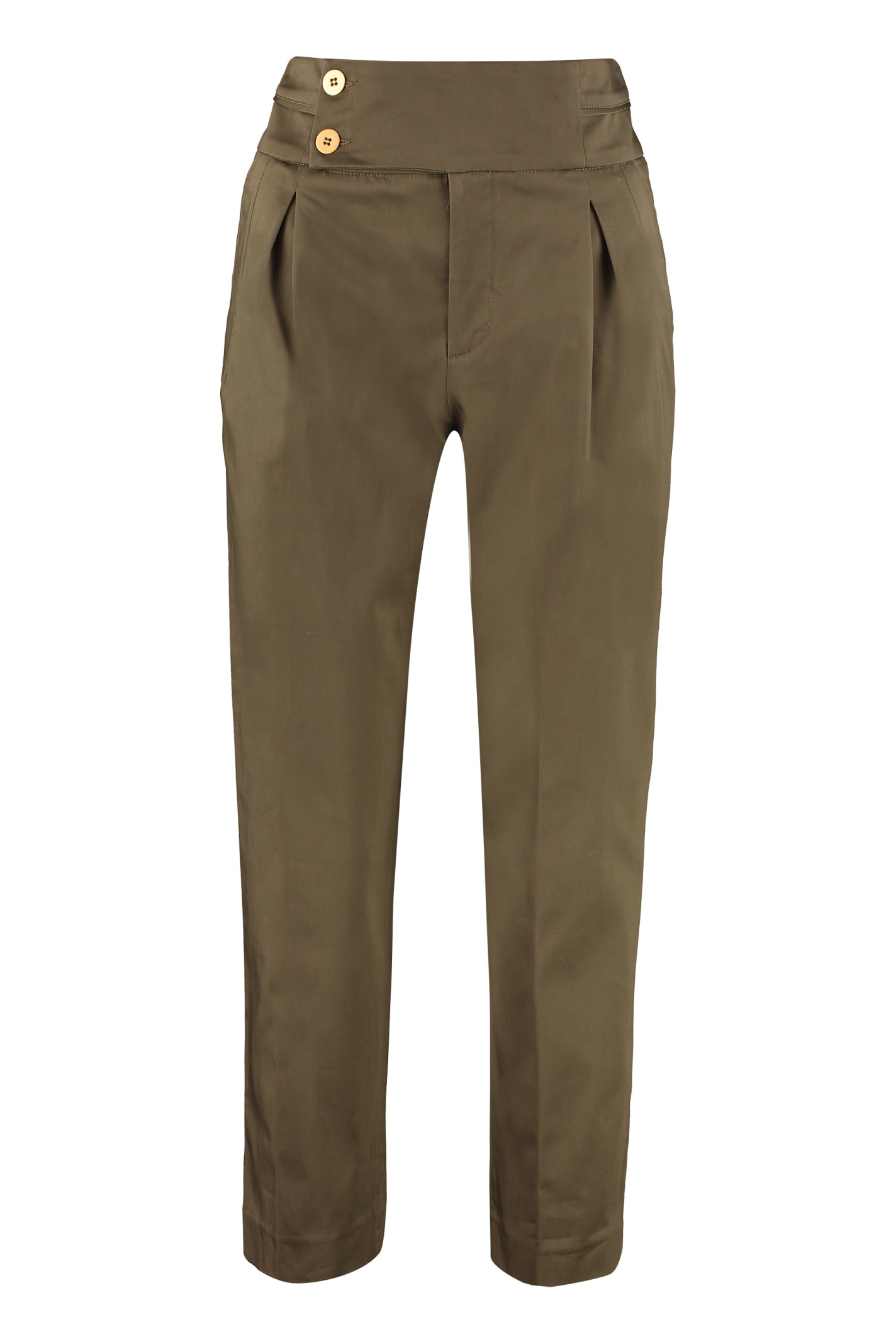 L'AUTRE CHOSE HIGH-WAIST TAPERED-FIT TROUSERS,11305579