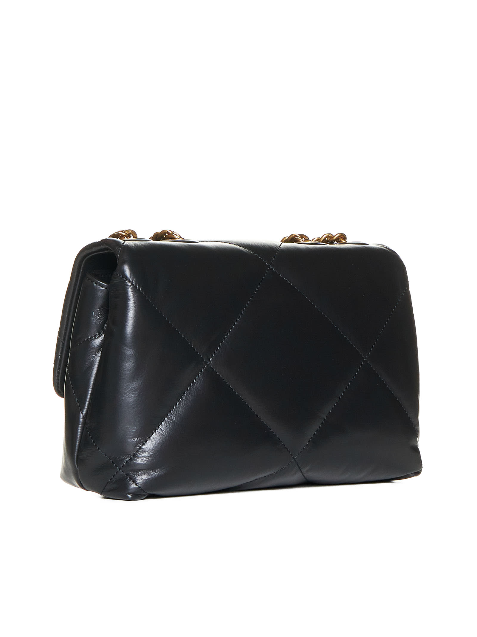 Tory Burch Kira Diamond Quilt Convertible Shoulder Bag In Black