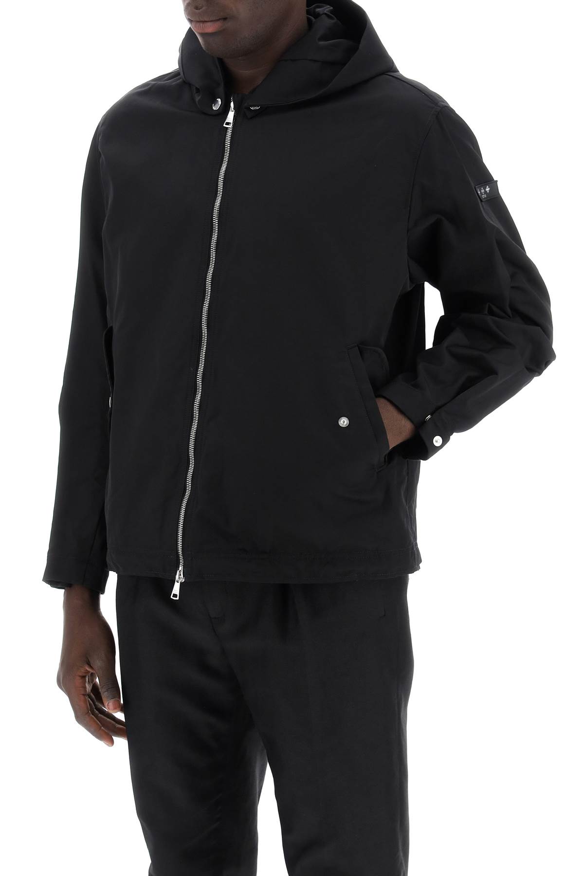 Shop Tatras Hooded Jacket With Removable Hood Necetto In Black (black)