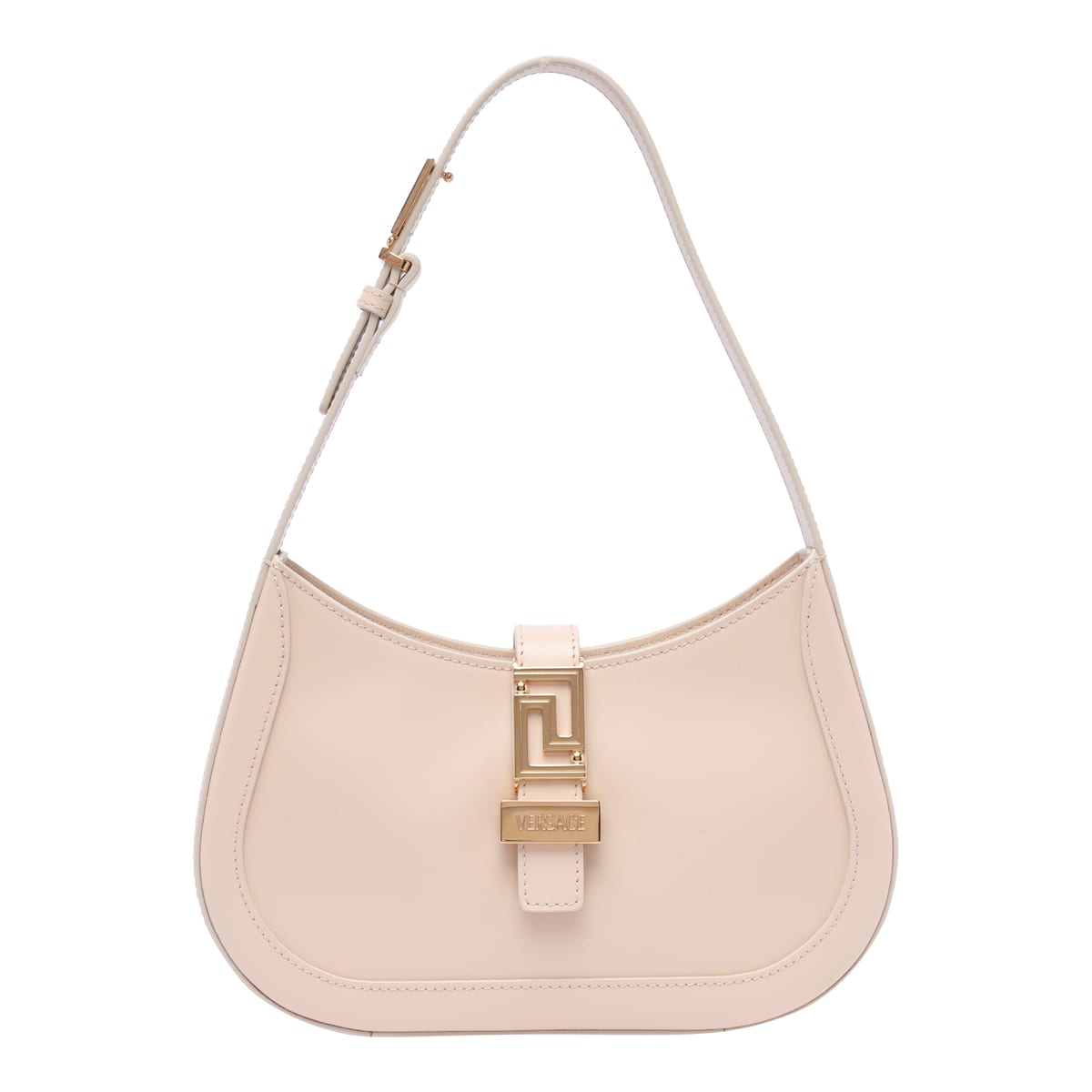 Shop Versace Greca Goddess Shoulder Bag In Pink