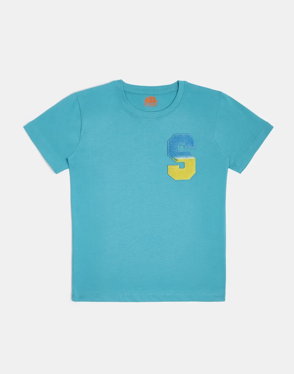 Sundek Kids' T-shirt With Application In Blue
