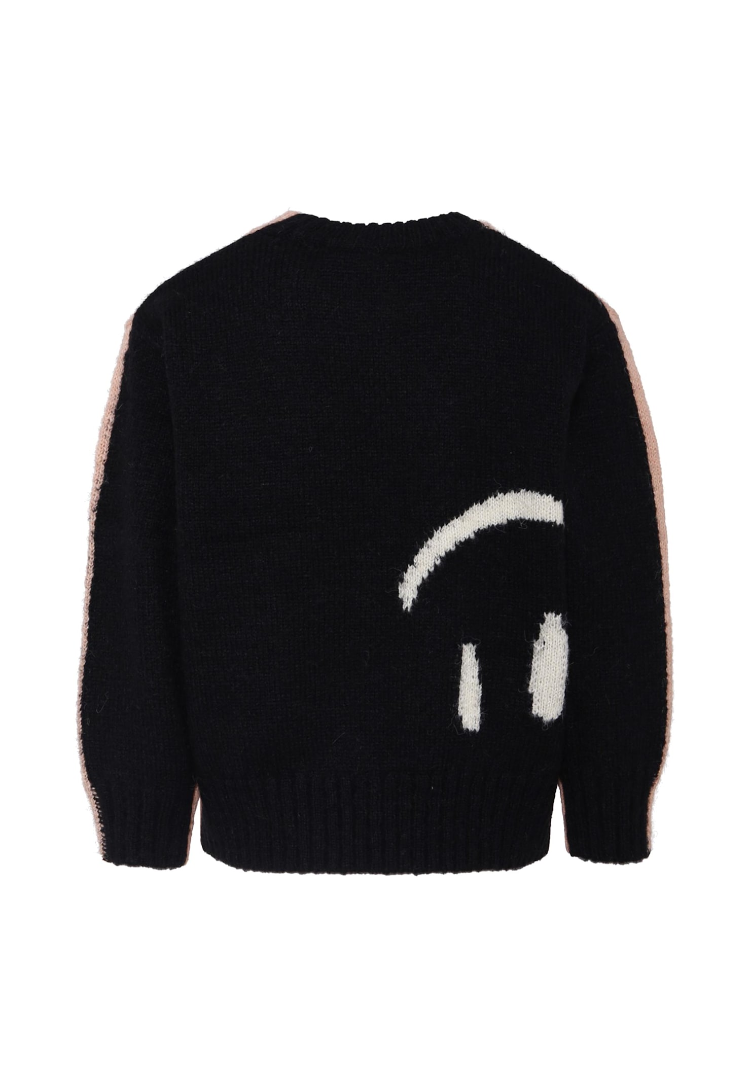 Molo Smiley-face Jacquard Jumper In Pink