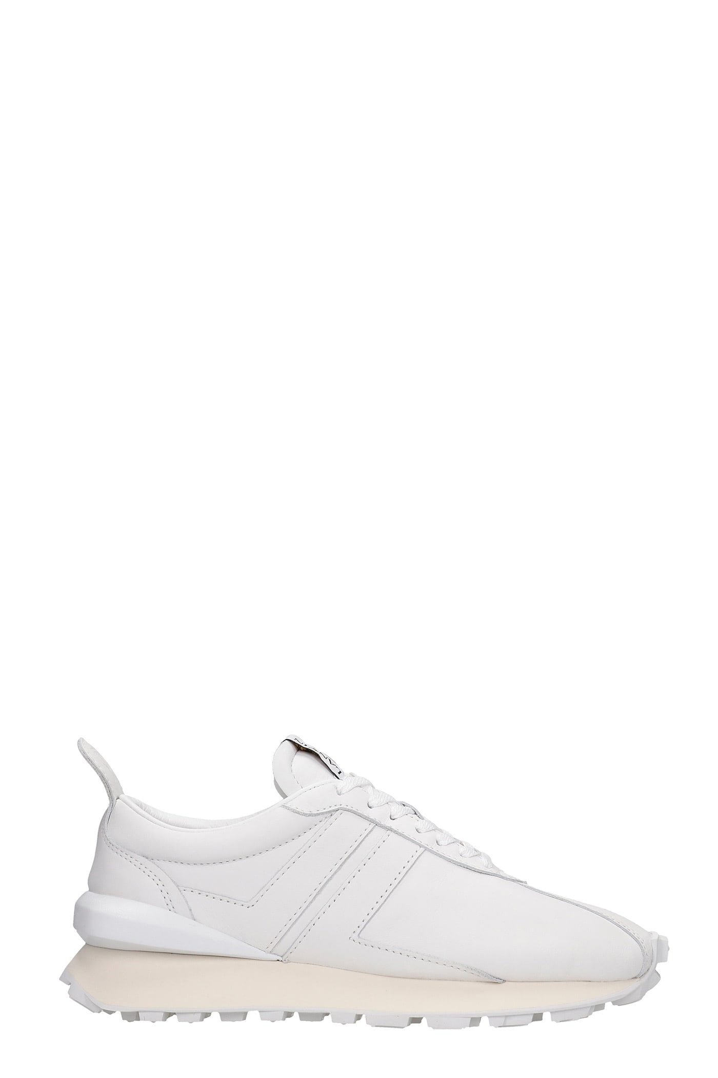 Lanvin Bumpr Sneakers In White Leather