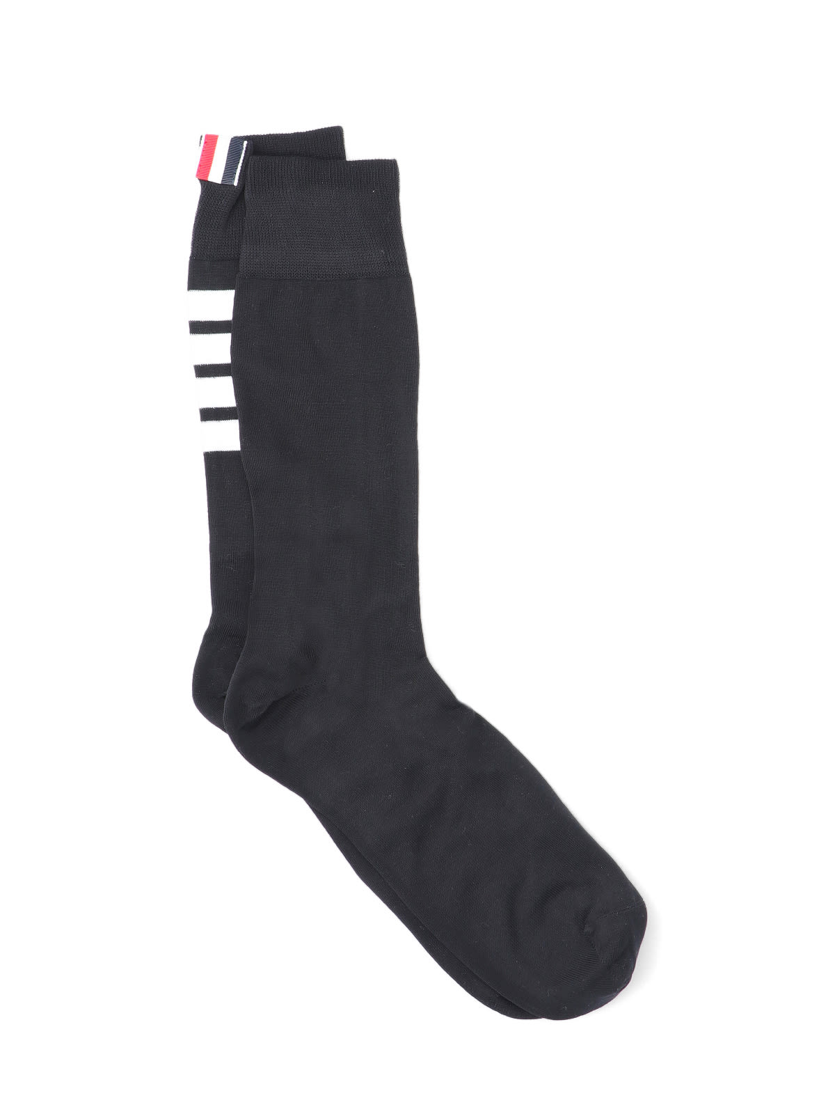 Shop Thom Browne 4-bar Socks In Black
