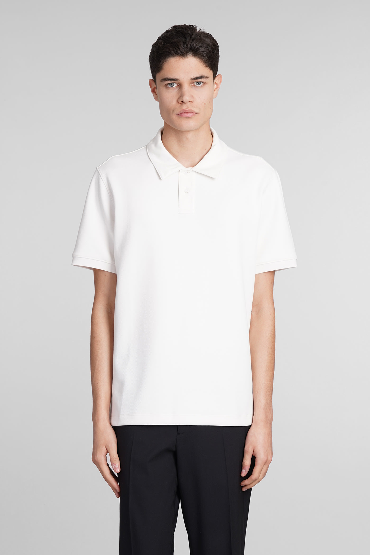 THEORY POLO IN BEIGE COTTON