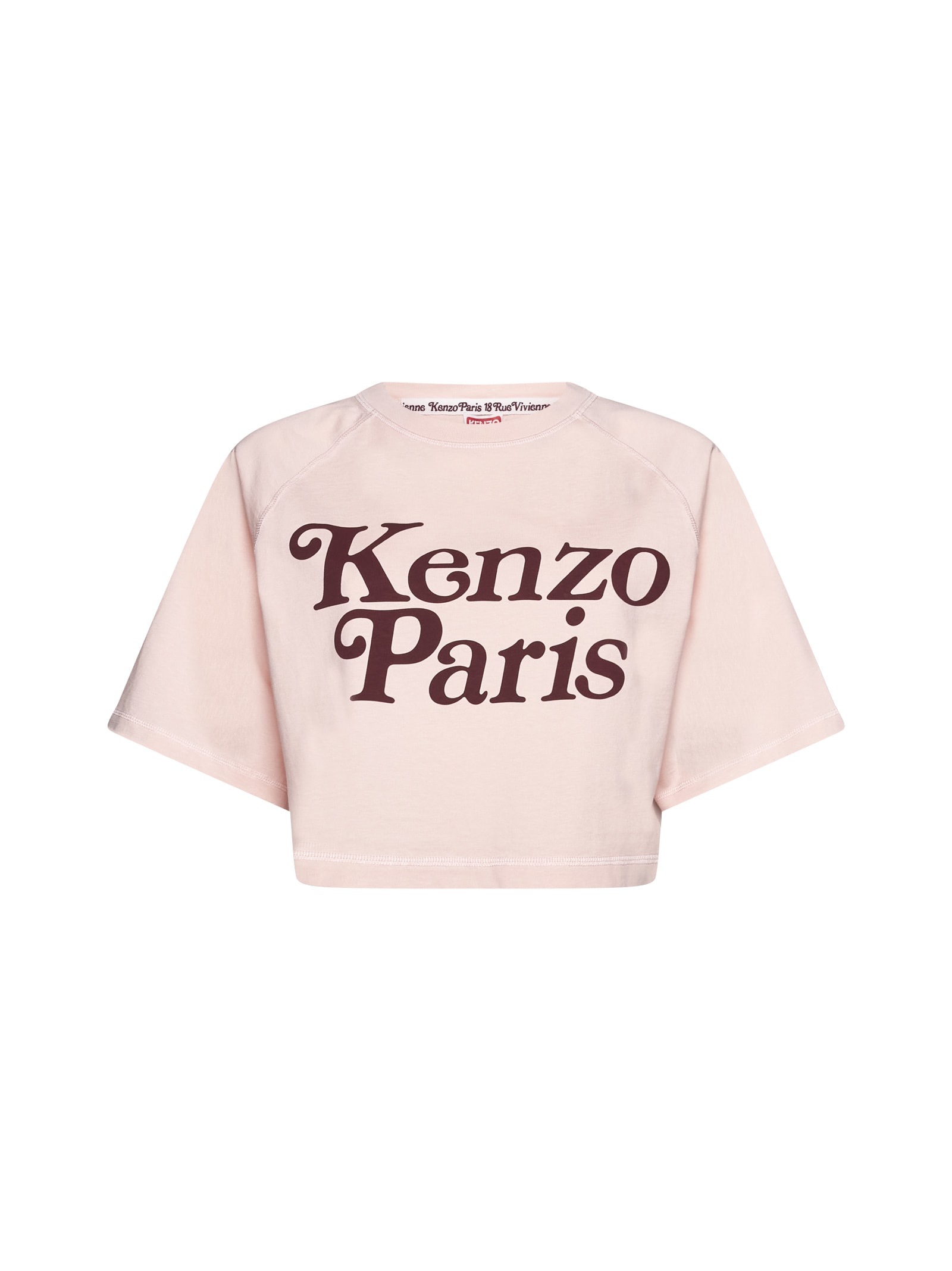 Shop Kenzo T-shirt In Faded Pink