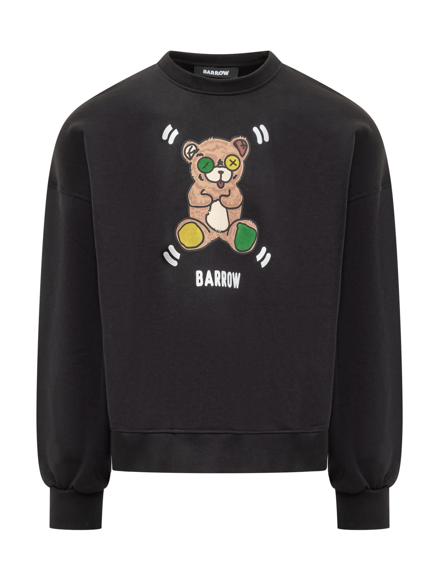 Shop Barrow Sweatshirt Wtih Print In Nero