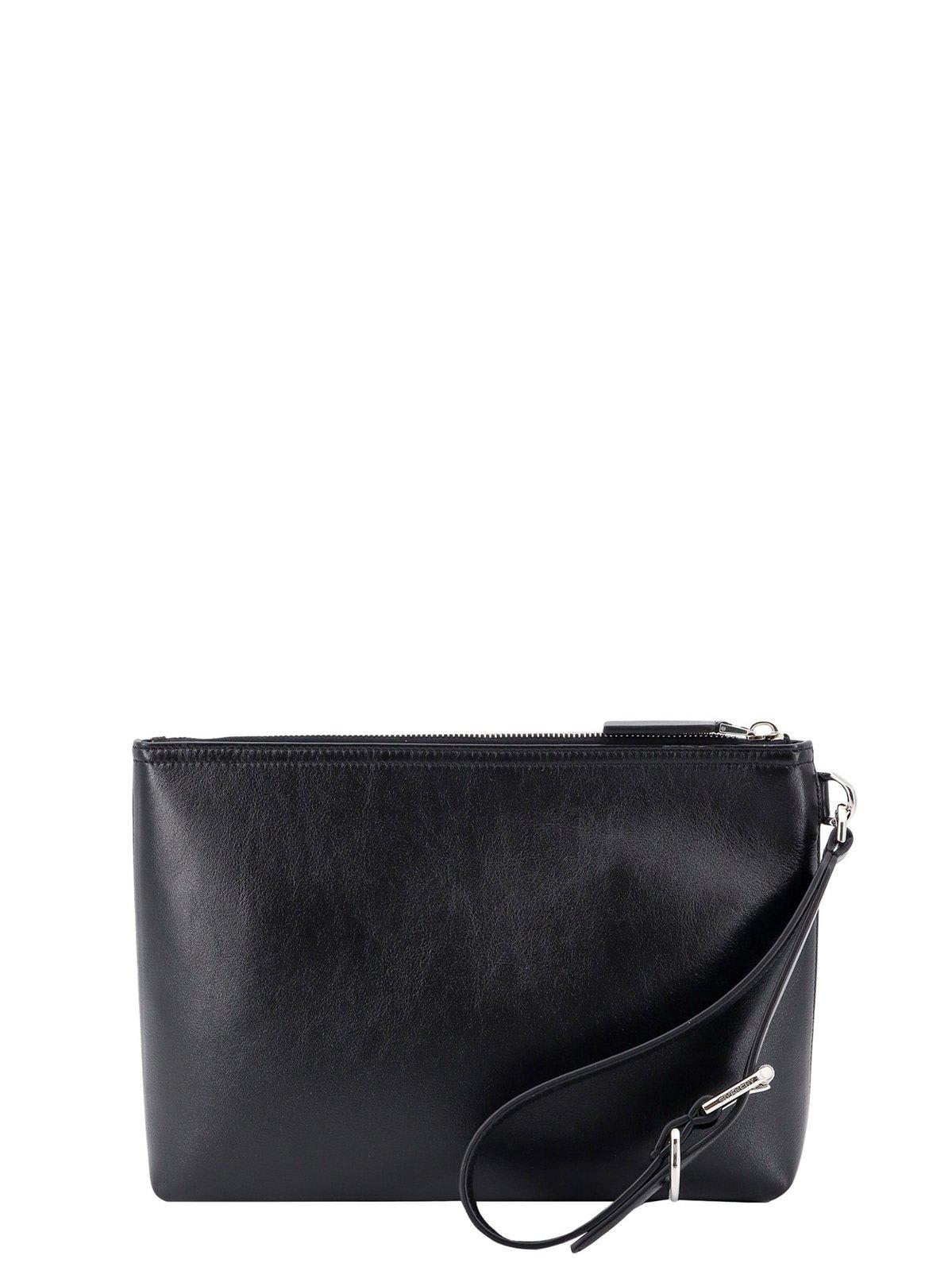 Shop Givenchy Voyou Zipped Pouch In Black