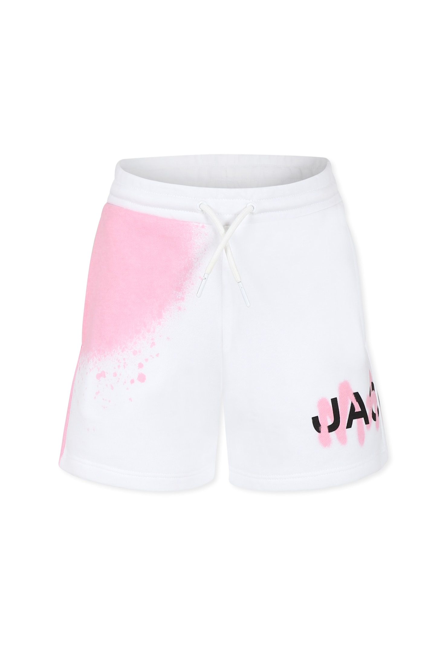Marc Jacobs White Shorts For Girl With Logo In White