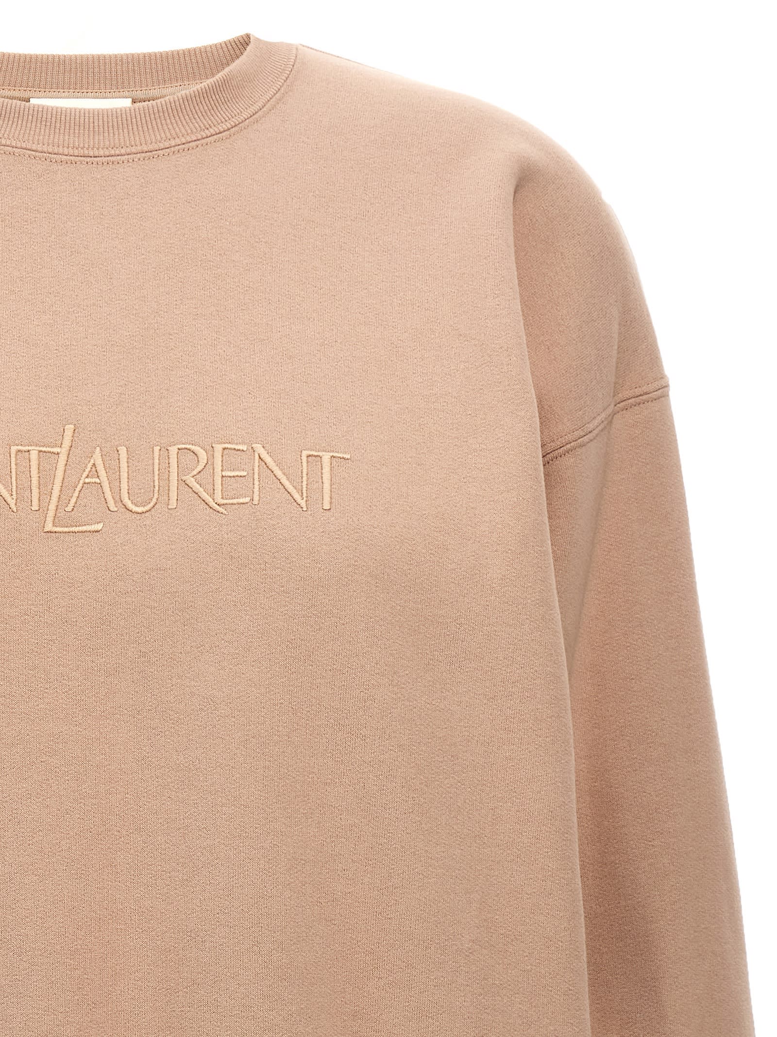 Shop Saint Laurent Sweatshirt In Pink