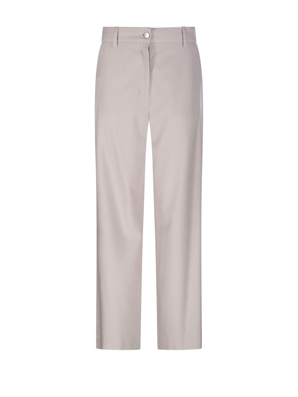 Shop 's Max Mara Button Detailed Straight Leg Trousers In Ecru