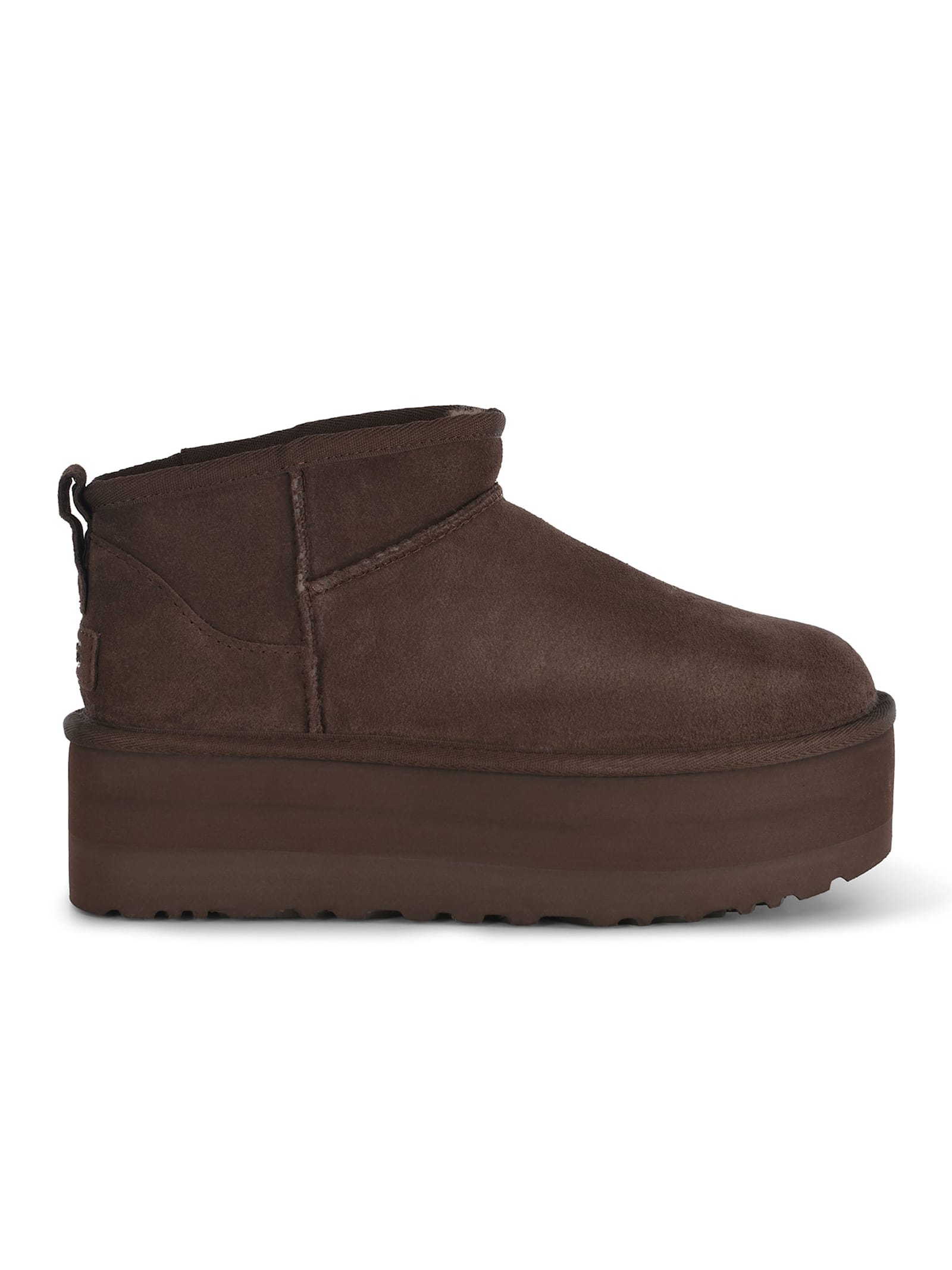 Boots Ugg classic Ultra Mini Con Plateau Made Of Suede