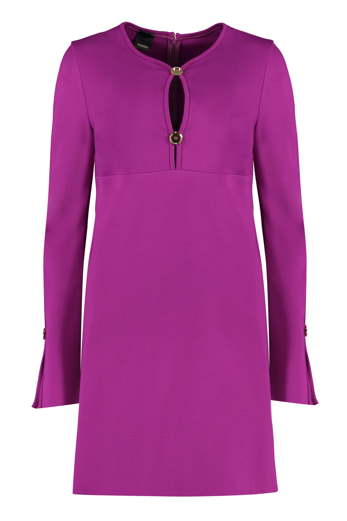 Shop Pinko Aquarios Jersey Dress In Purple