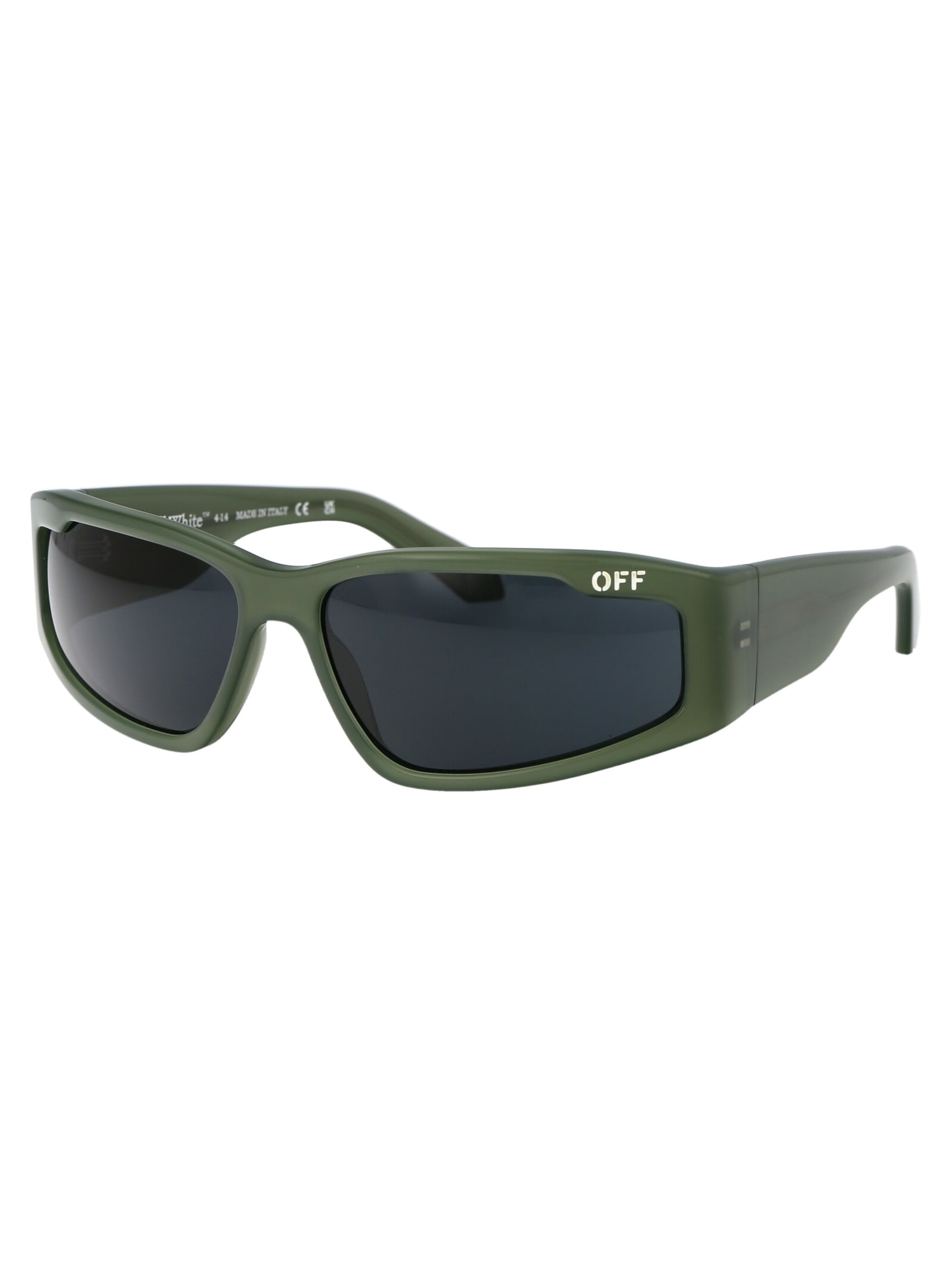 Shop Off-white Kimball Sunglasses In 5707 Olive Green
