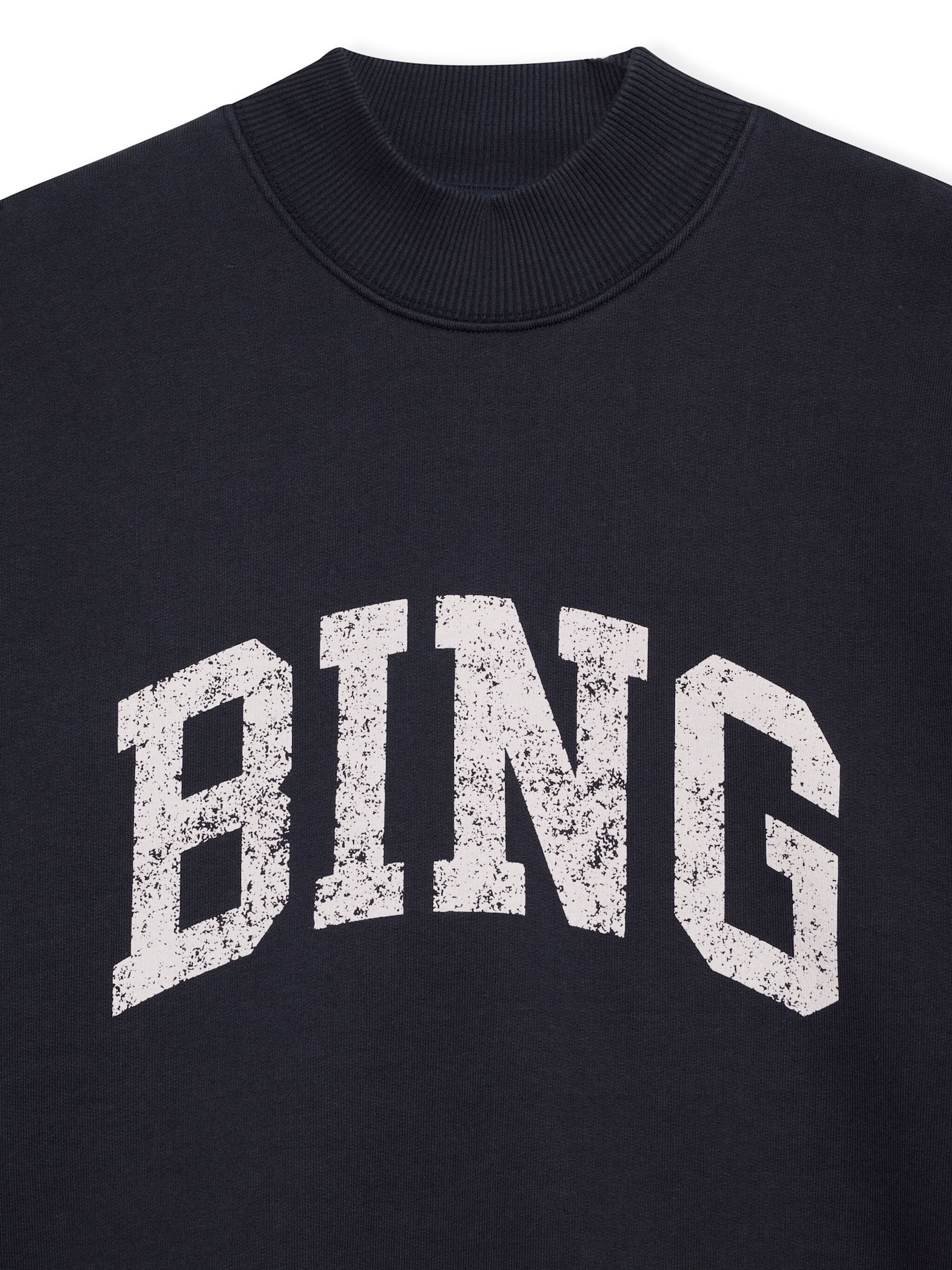 Shop Anine Bing Bradie Sweatshirt In Navy