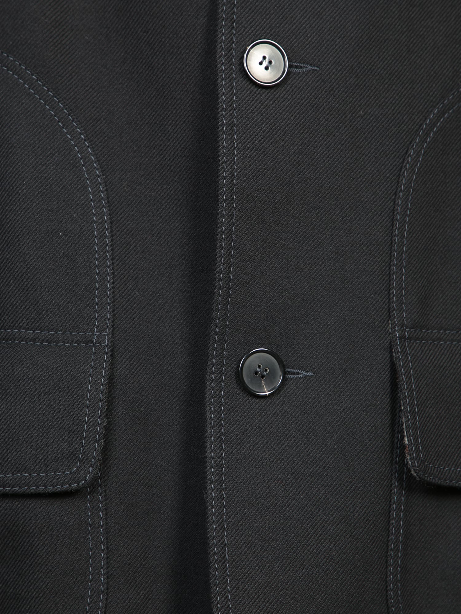 Shop Maison Margiela Reversible Black Coat