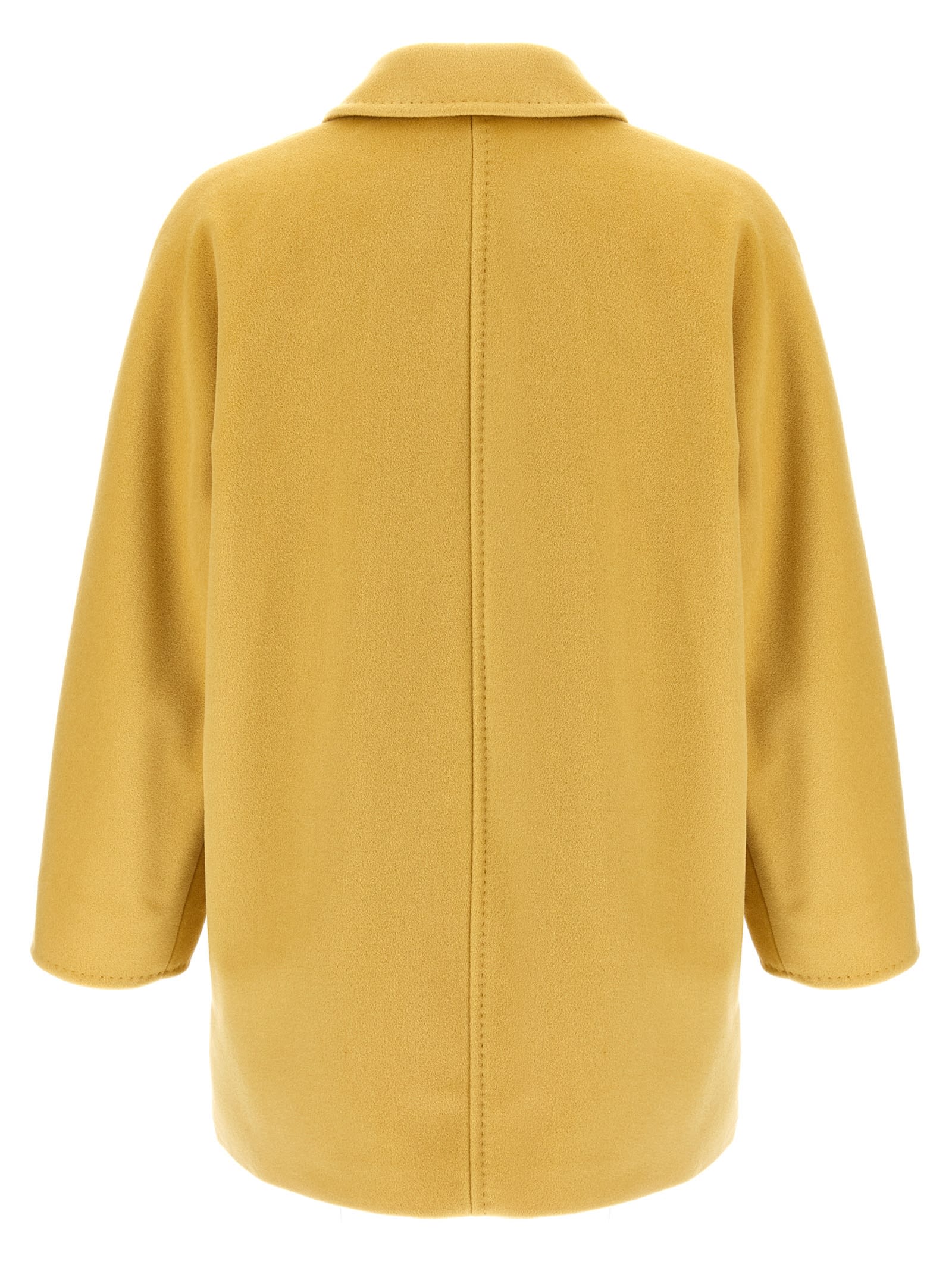 Max Mara 101801 Icon Coat Coats And Trench Coats Yellow In Yellow