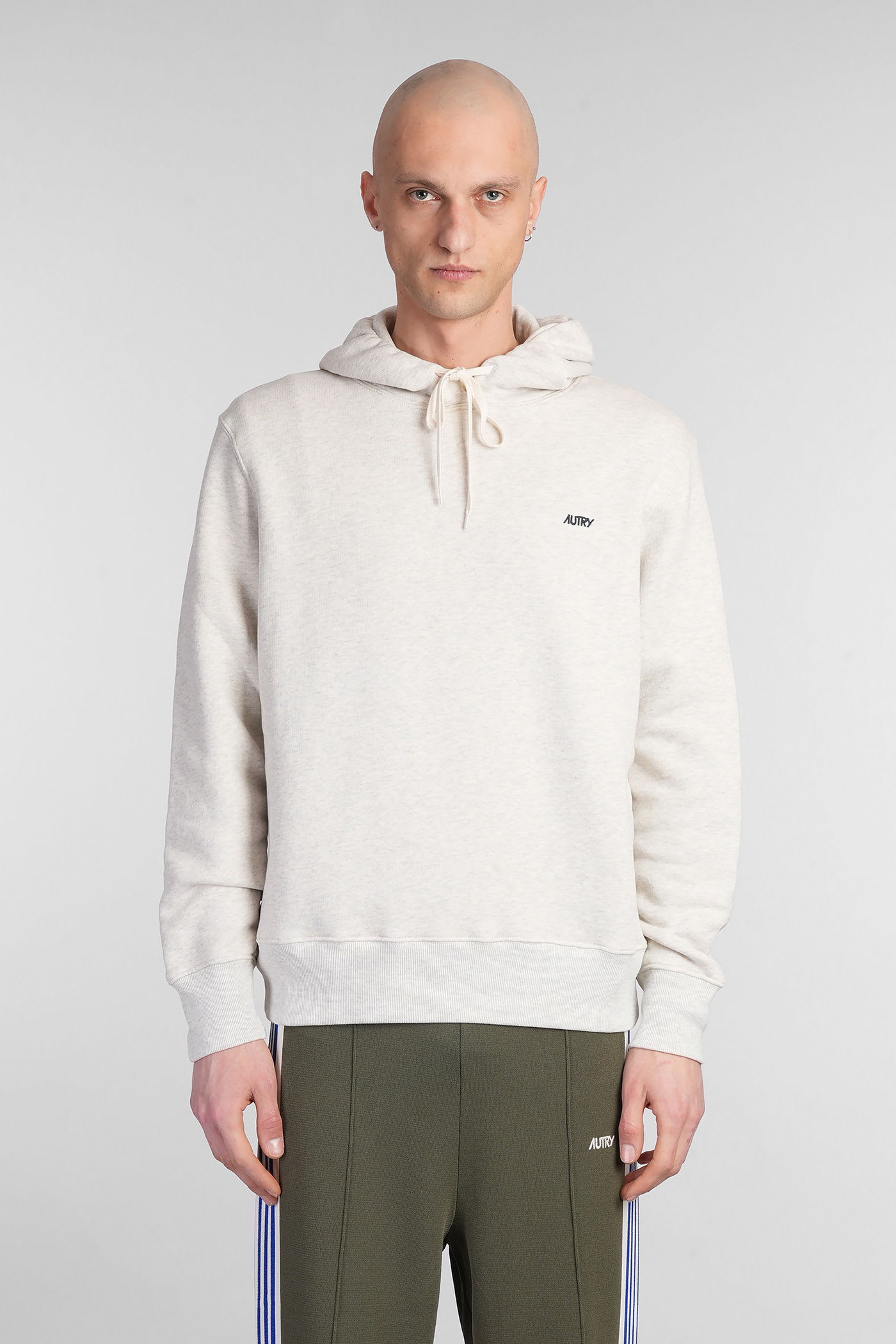 Shop Autry Sweatshirt In Grey Cotton
