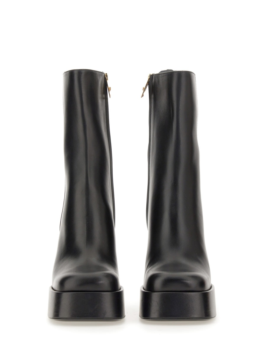 Shop Versace Aevitas Platform Boot In Black