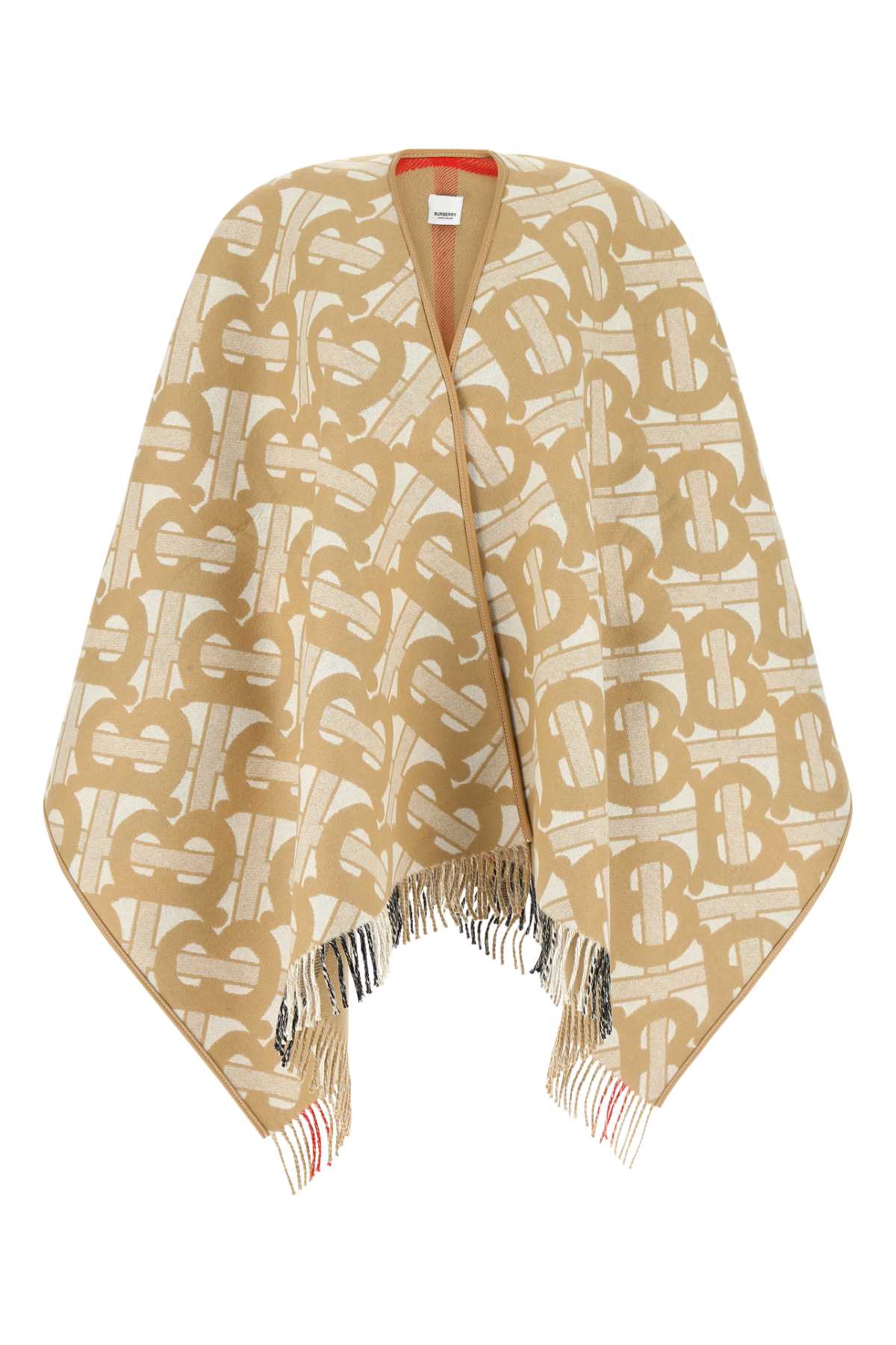 Embroidered Wool Blend Cape