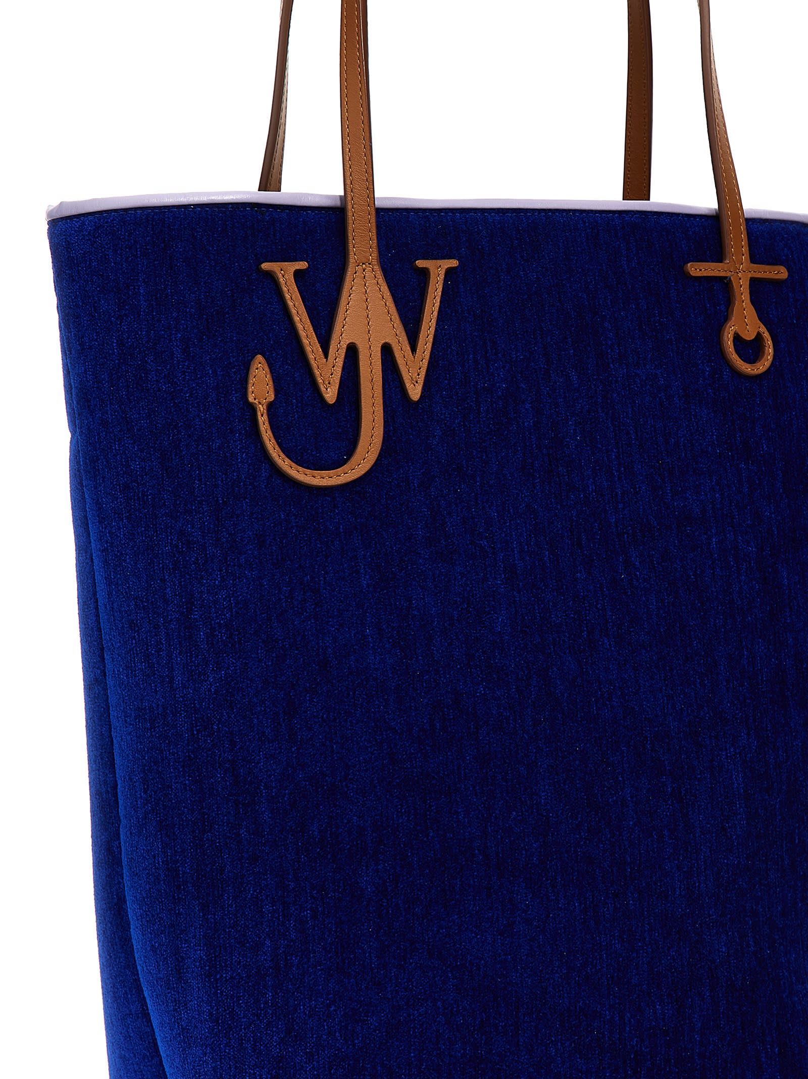 Shop Jw Anderson Tall Anchor Tote Shopping Bag In Blue