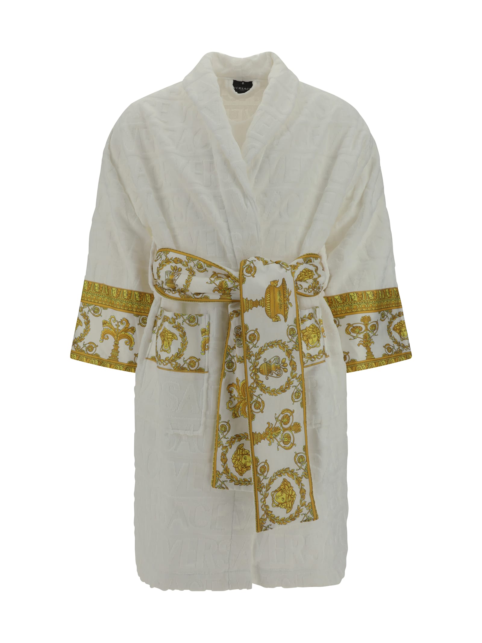 Versace Bathrobe In White