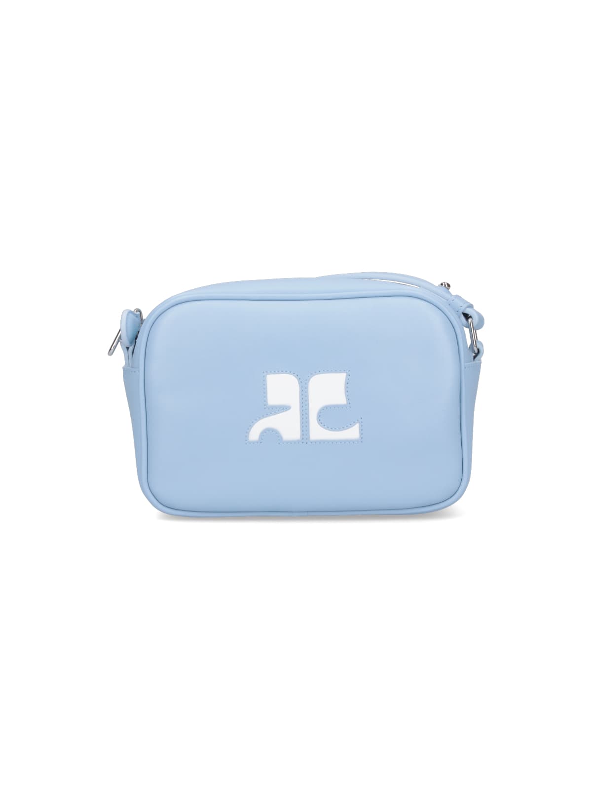 Shop Courrèges Reedition Camera Bag Crossbody Bag In Light Blue