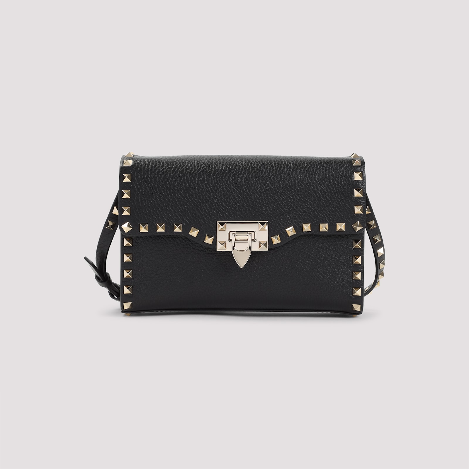 Valentino Rockstud Small Shoulder Bag In Black