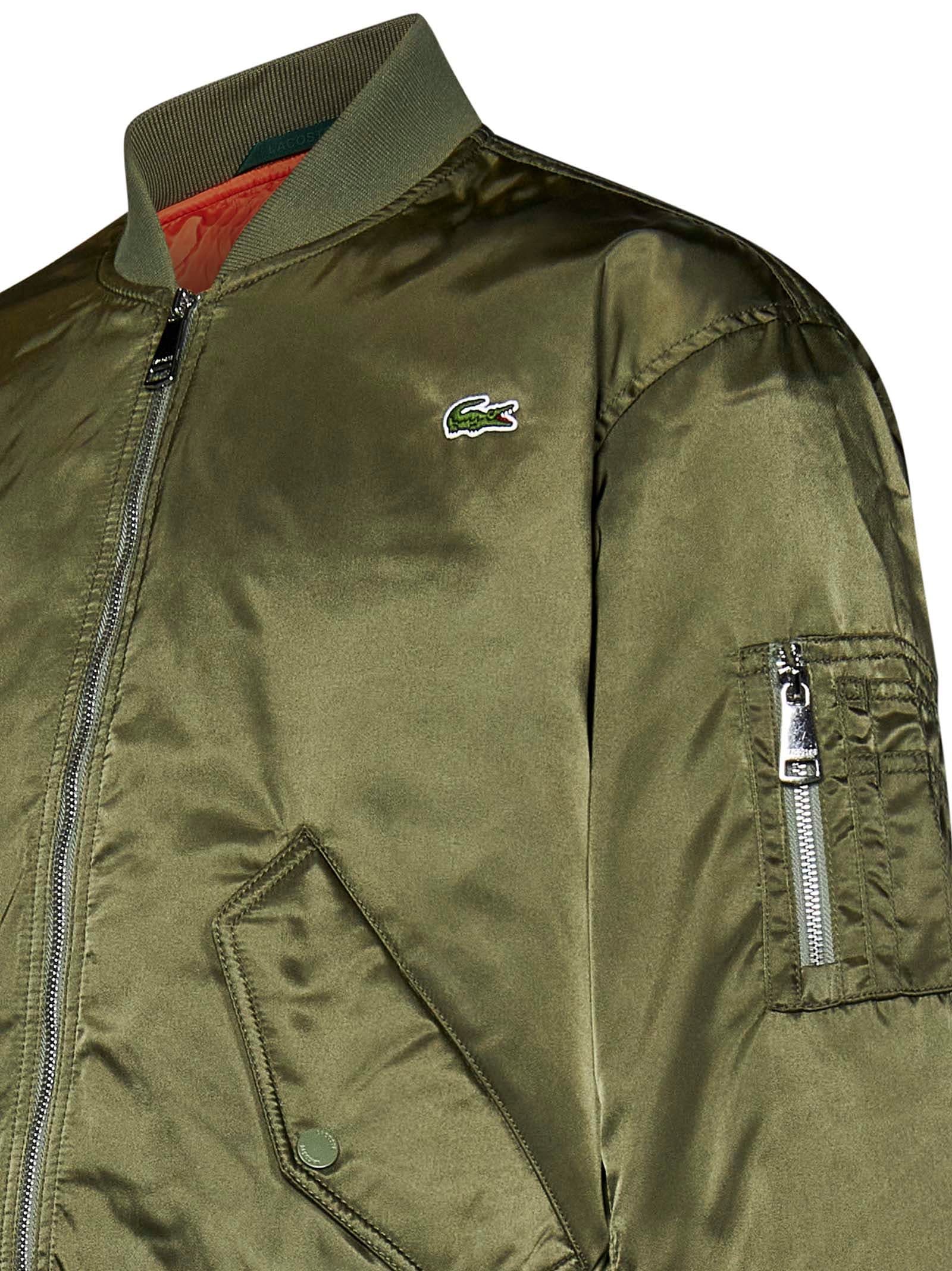 Shop Lacoste Jacket In Green