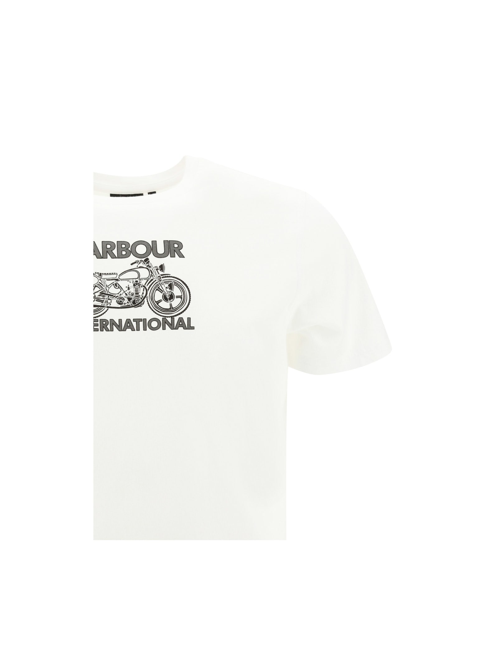 Shop Barbour Lens T-shirt In White