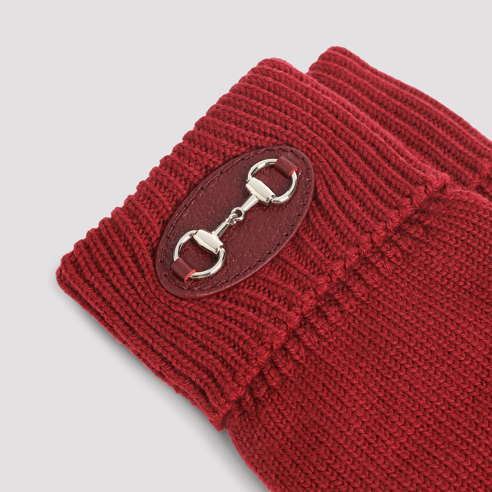 Gucci Horsebit Gloves In Burgundy
