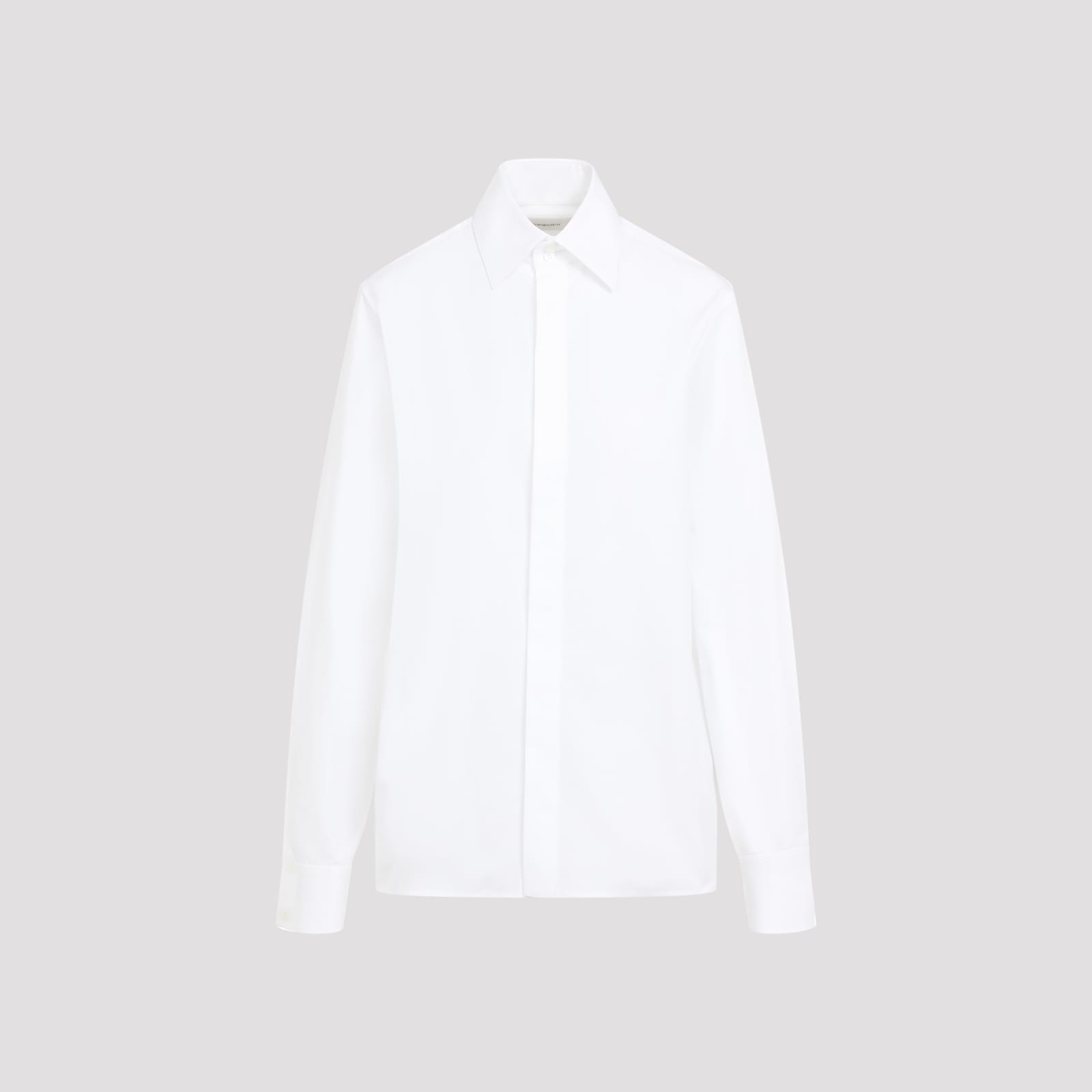 Shop Saint Laurent Cotton Shirt In Blanc