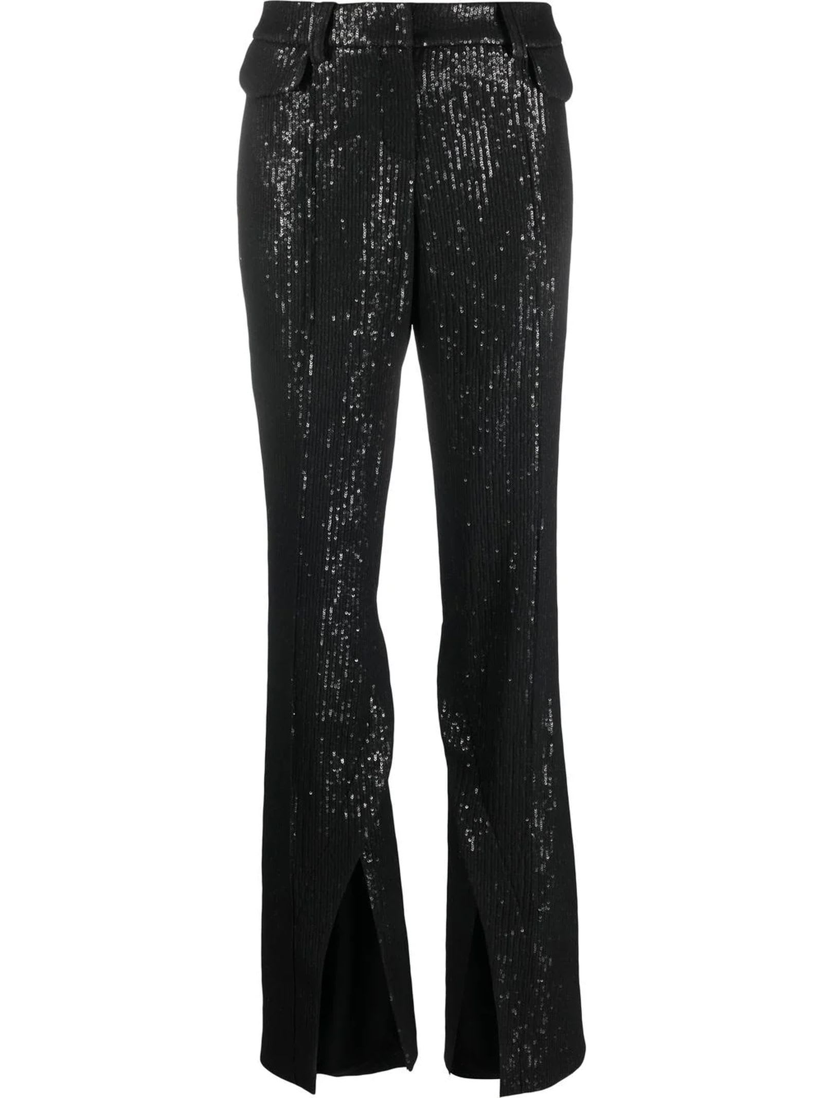 THE MANNEI BLACK SILK TROUSERS