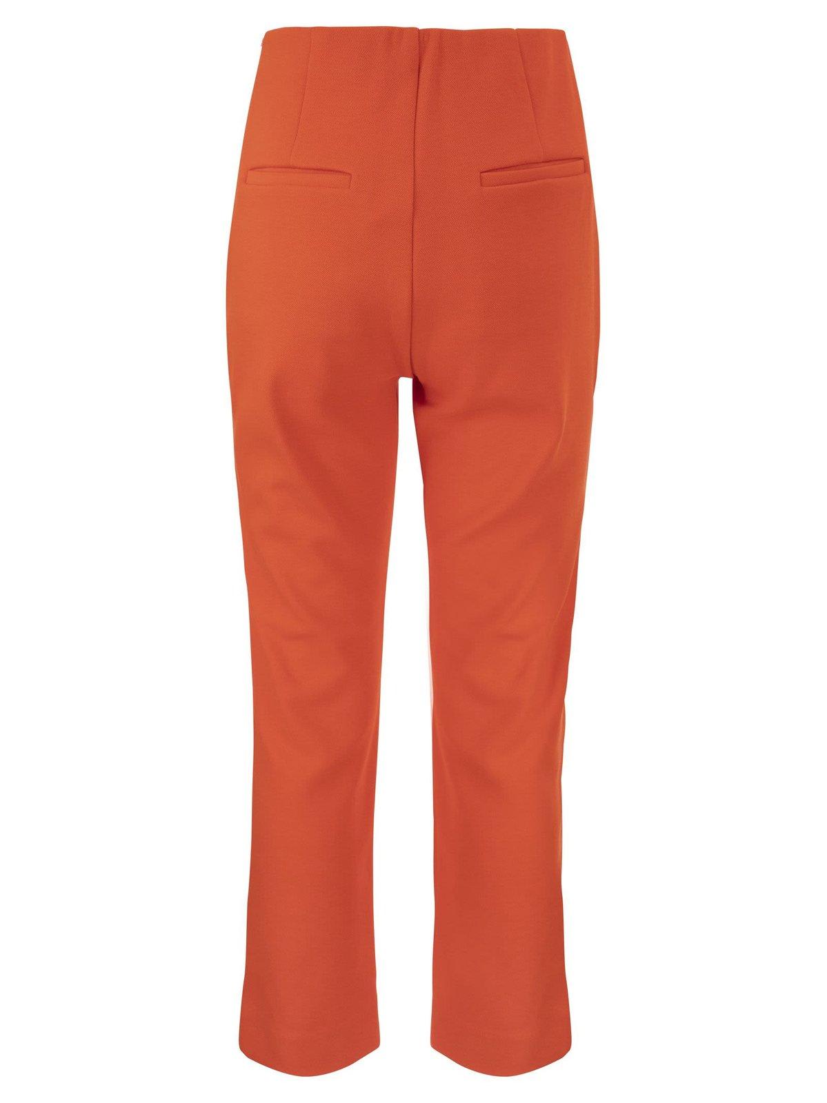Sportmax Felix Slim Fit Trousers In Red