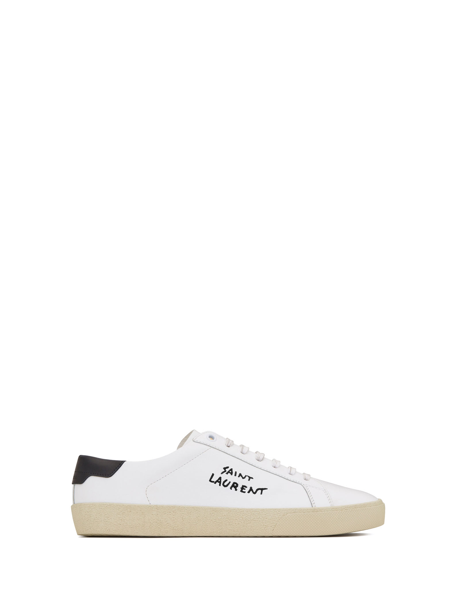 Saint Laurent Court Sneakers In Leather