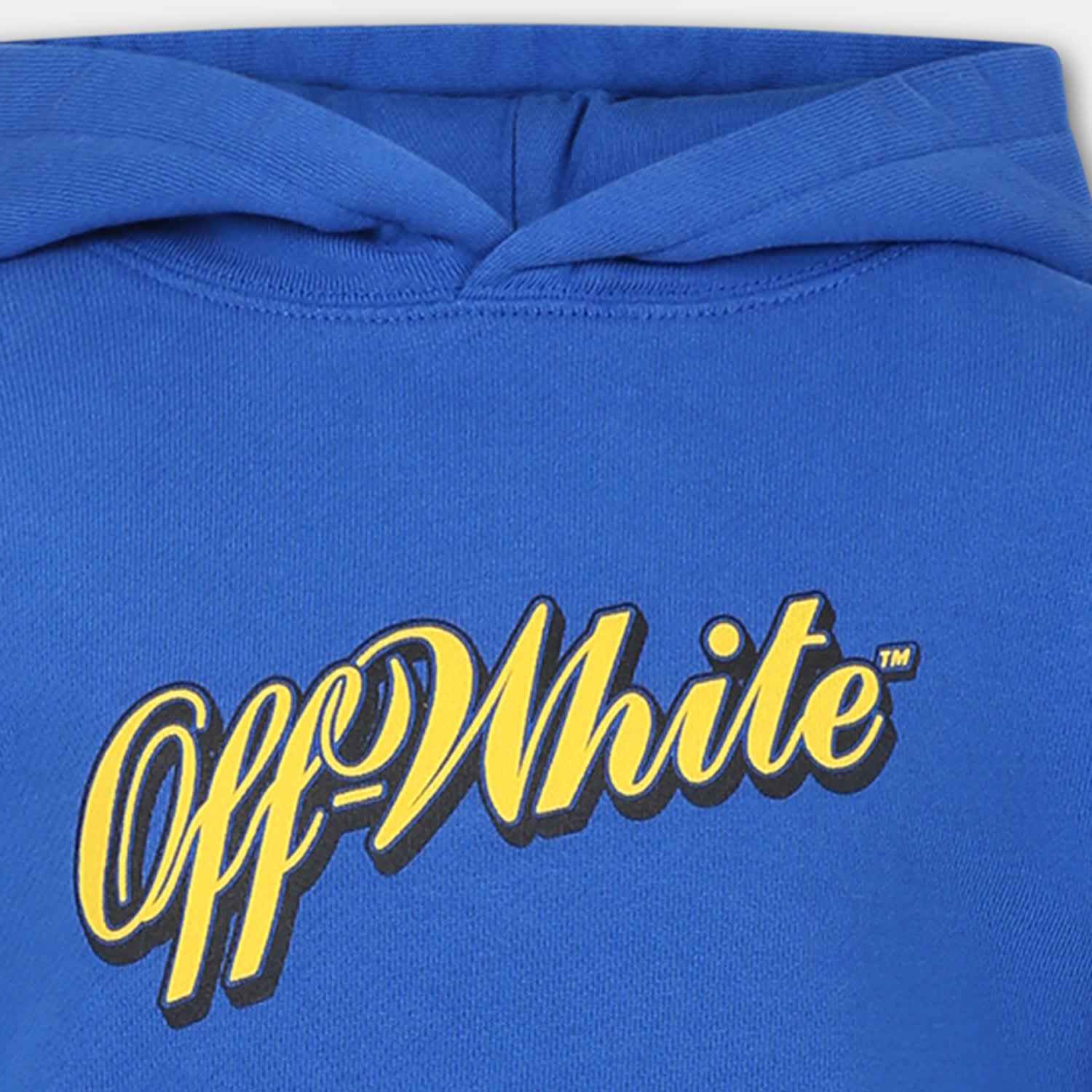 Shop Off-white Light Blue Sweatshirt For Boy With Logo
