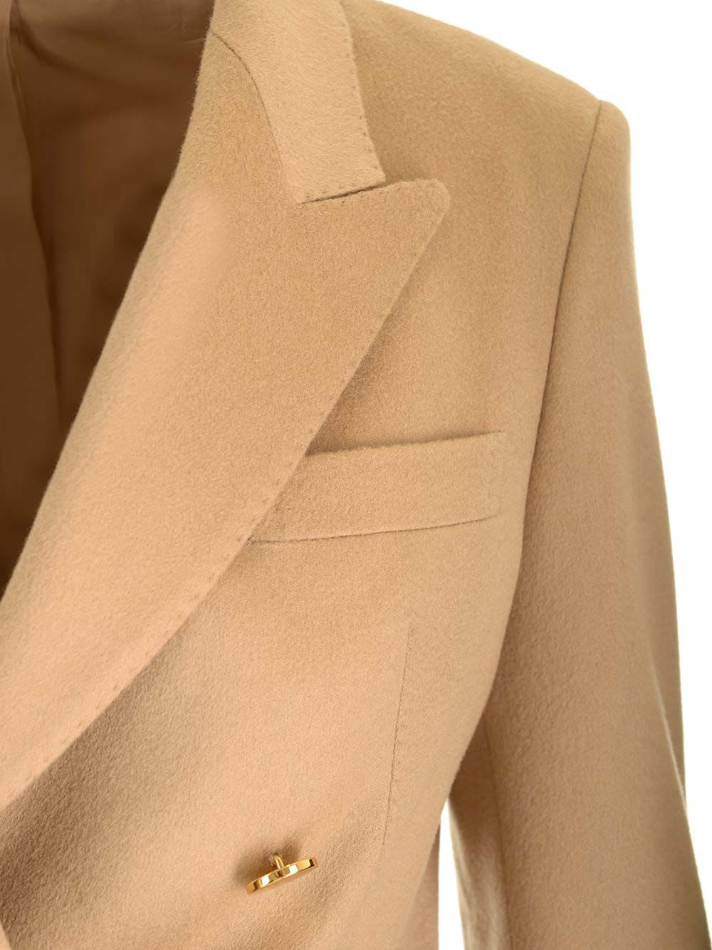 Shop Tagliatore Parigi Double-breasted Jacket In Beige