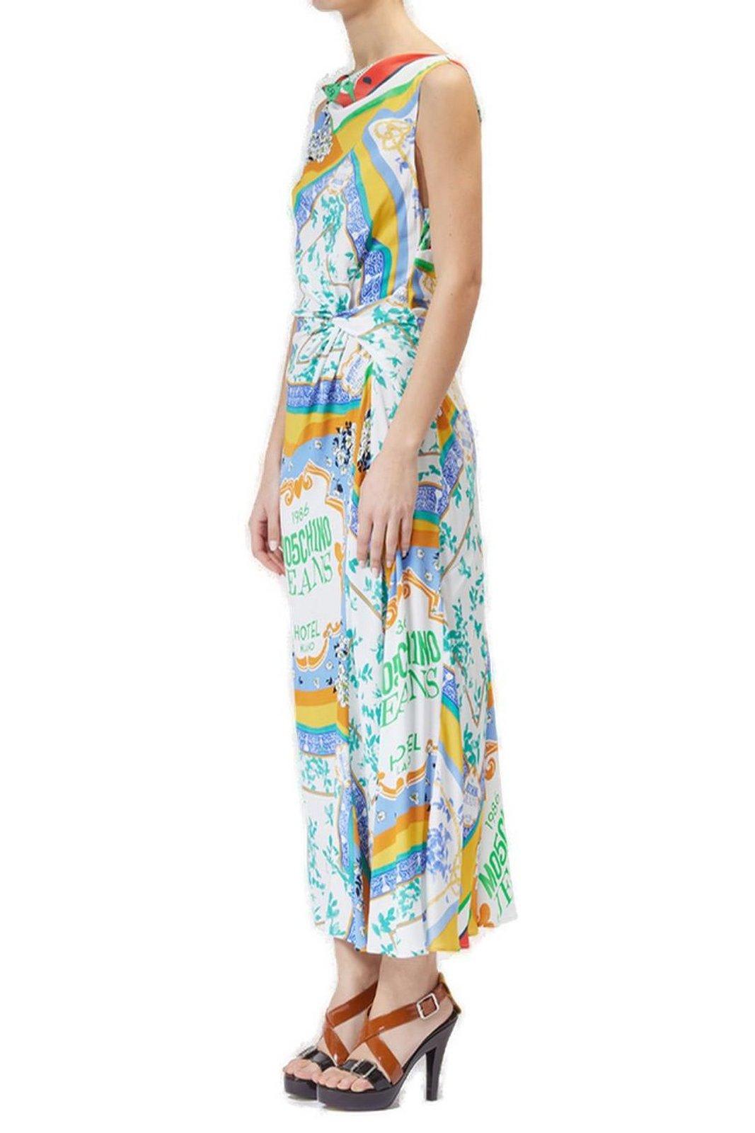 Moschino Midi Dress Foulard Printing