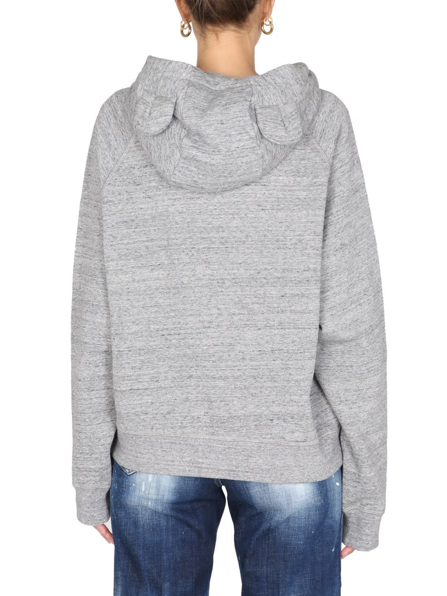 Shop Dsquared2 Hoodie In Grey
