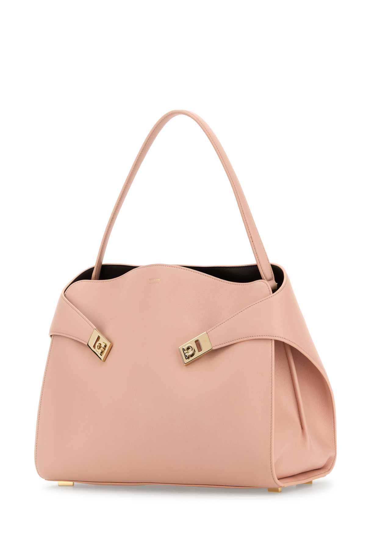Ferragamo Pink Leather Large Hug Soft Shoulder Bag