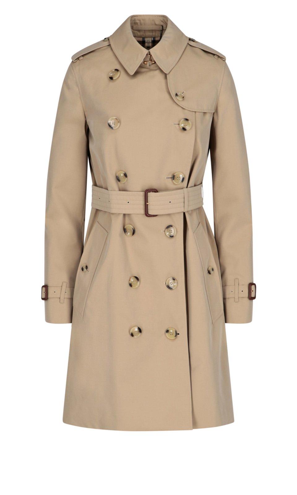 Burberry Button Detailed Kensington Trench Coat