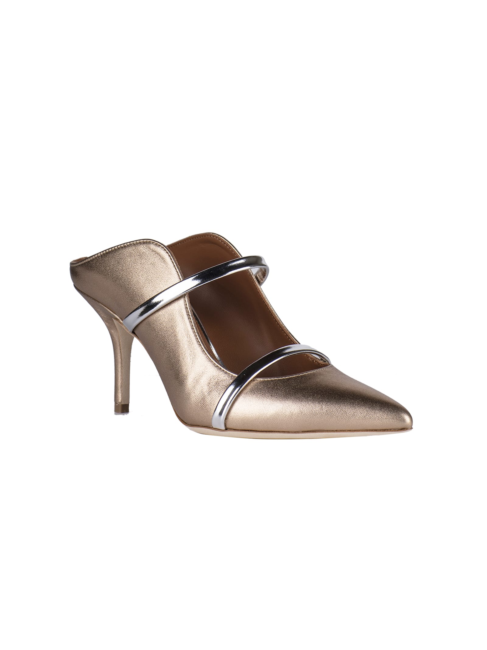 Shop Malone Souliers Slip-on Pumps In Gold