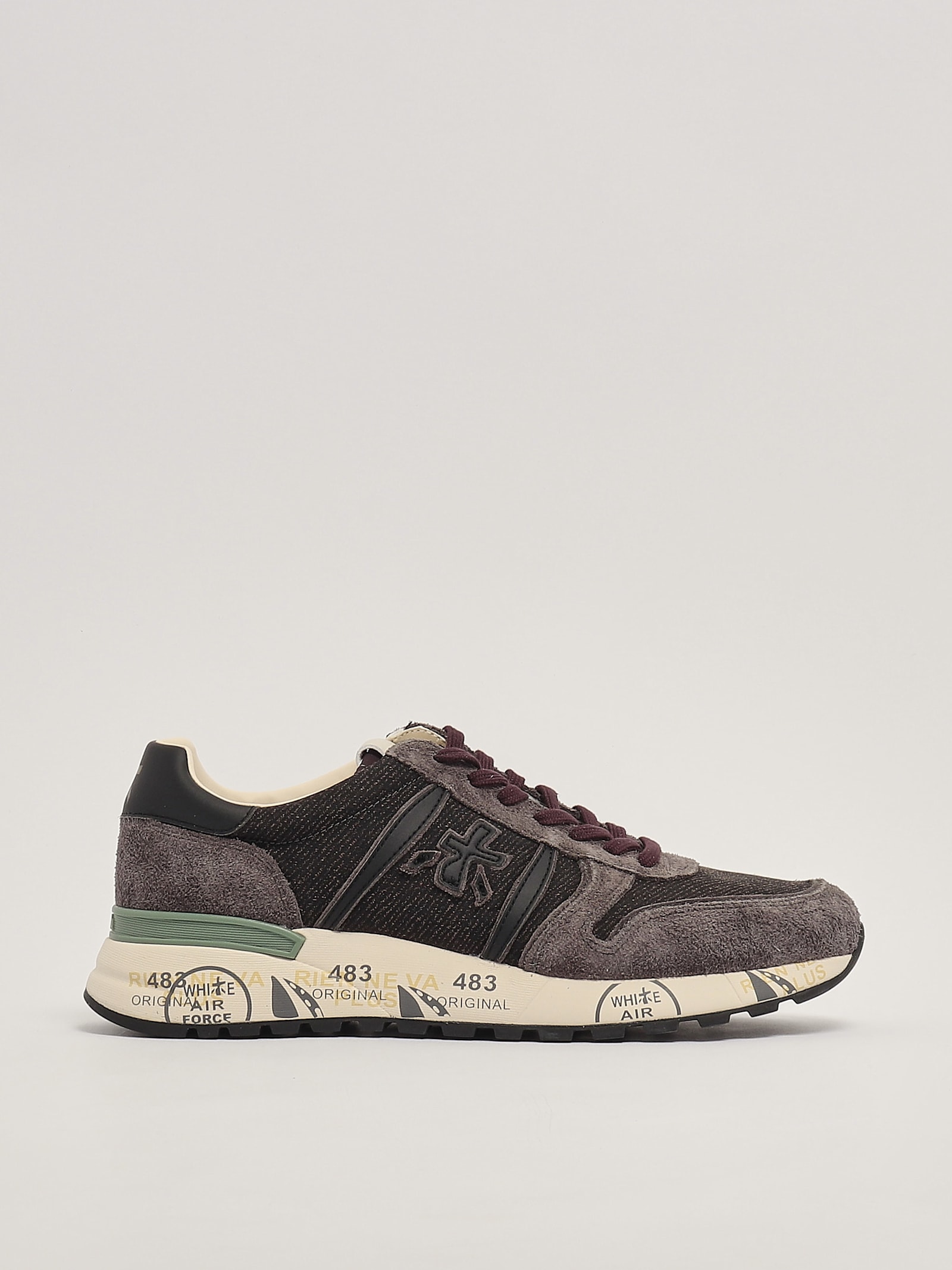 Shop Premiata Lander Sneaker In Grigio Fumo